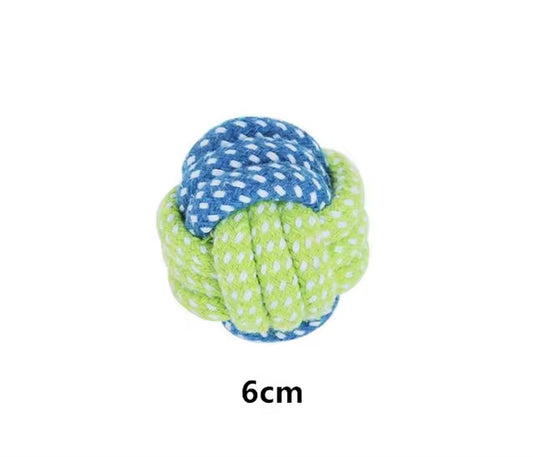 Interactive Cotton Rope Dog Toys - Perfect for Large & Small Dogs, Chew Balls & Toothbrush Accessories for Puppies