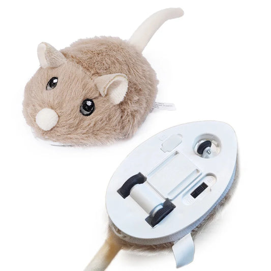 Interactive Electric Plush Mouse Toy for Cats - Fast Moving Fun for Your Feline Friend!